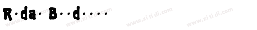 Rudaw Bold字体转换